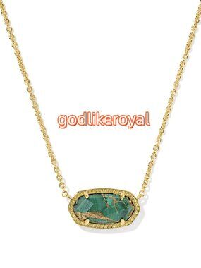 Elisa Gold Short Pendant Necklace